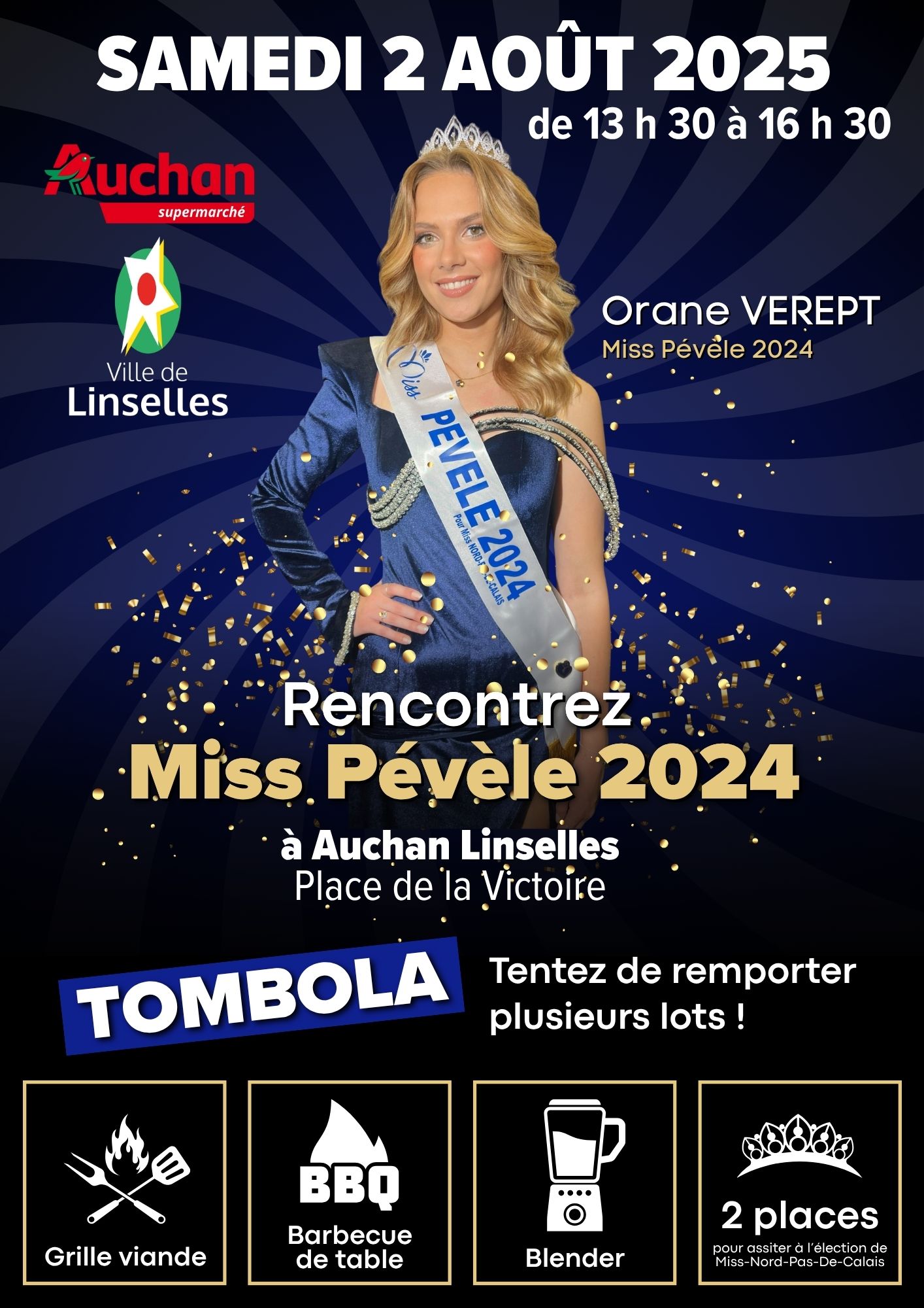 Rencontrez Miss Pévèle 2024 et participez à une tombola ! 2