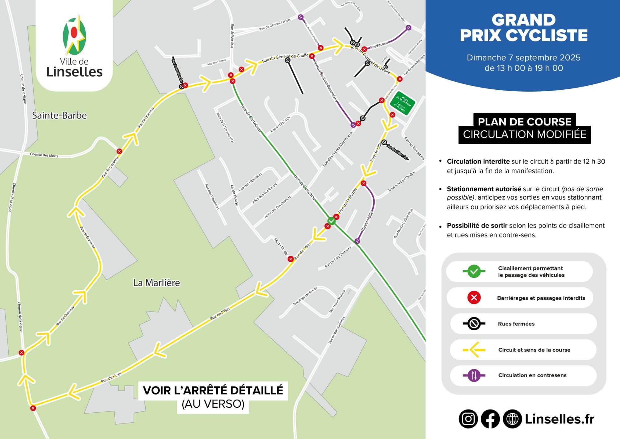 Grand Prix Cycliste 2025 : Informations importantes pour la circulation !