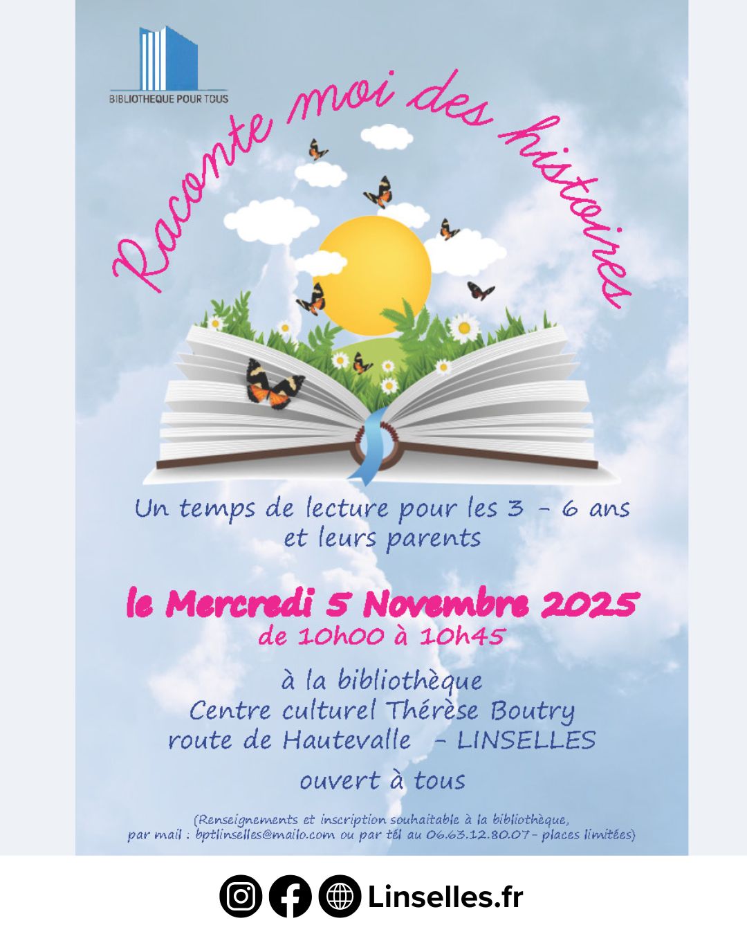 Raconte-moi des histoires novembre