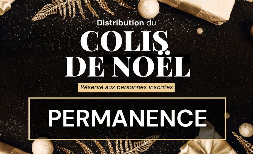 Permanence pour la distribution du Colis de Noël