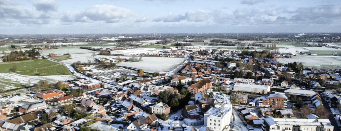 Linselles sous la neige