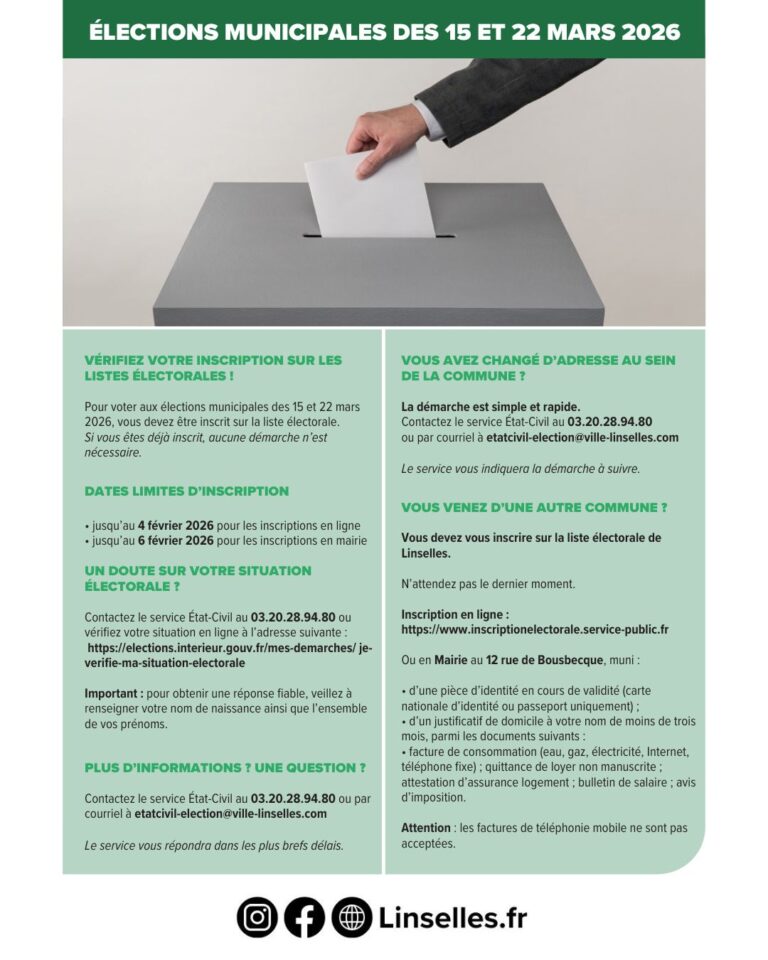 Vérifiez votre inscription sur les listes électorales !