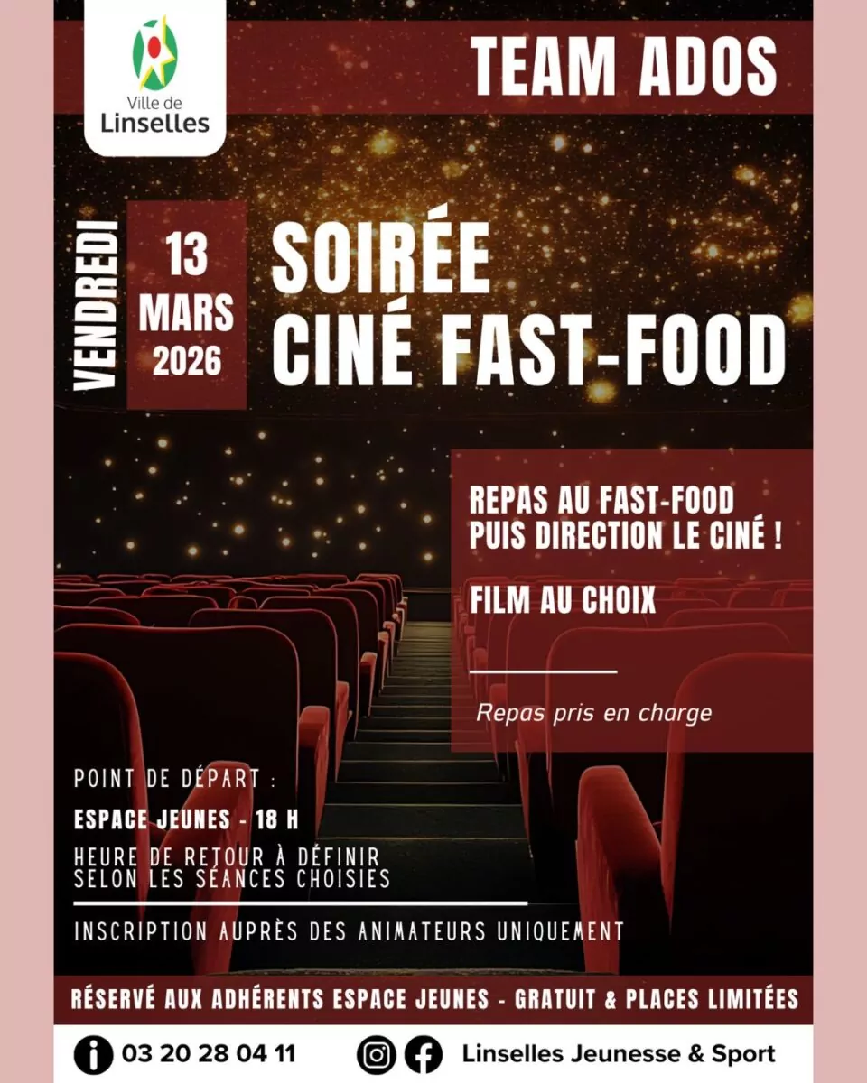 Soirée Ciné Fast-Food (Team Ados)