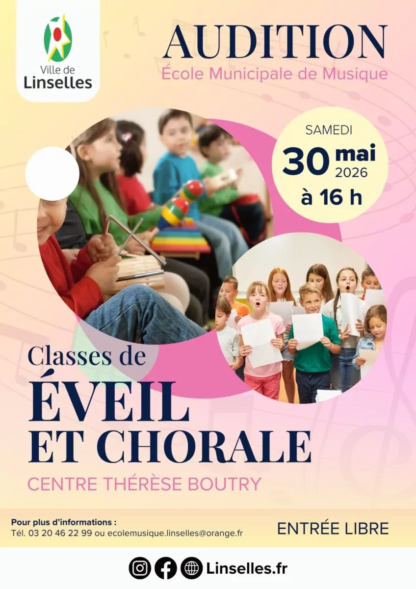 Auditions des classes d'Éveil et Chorale - 30 mai 2026