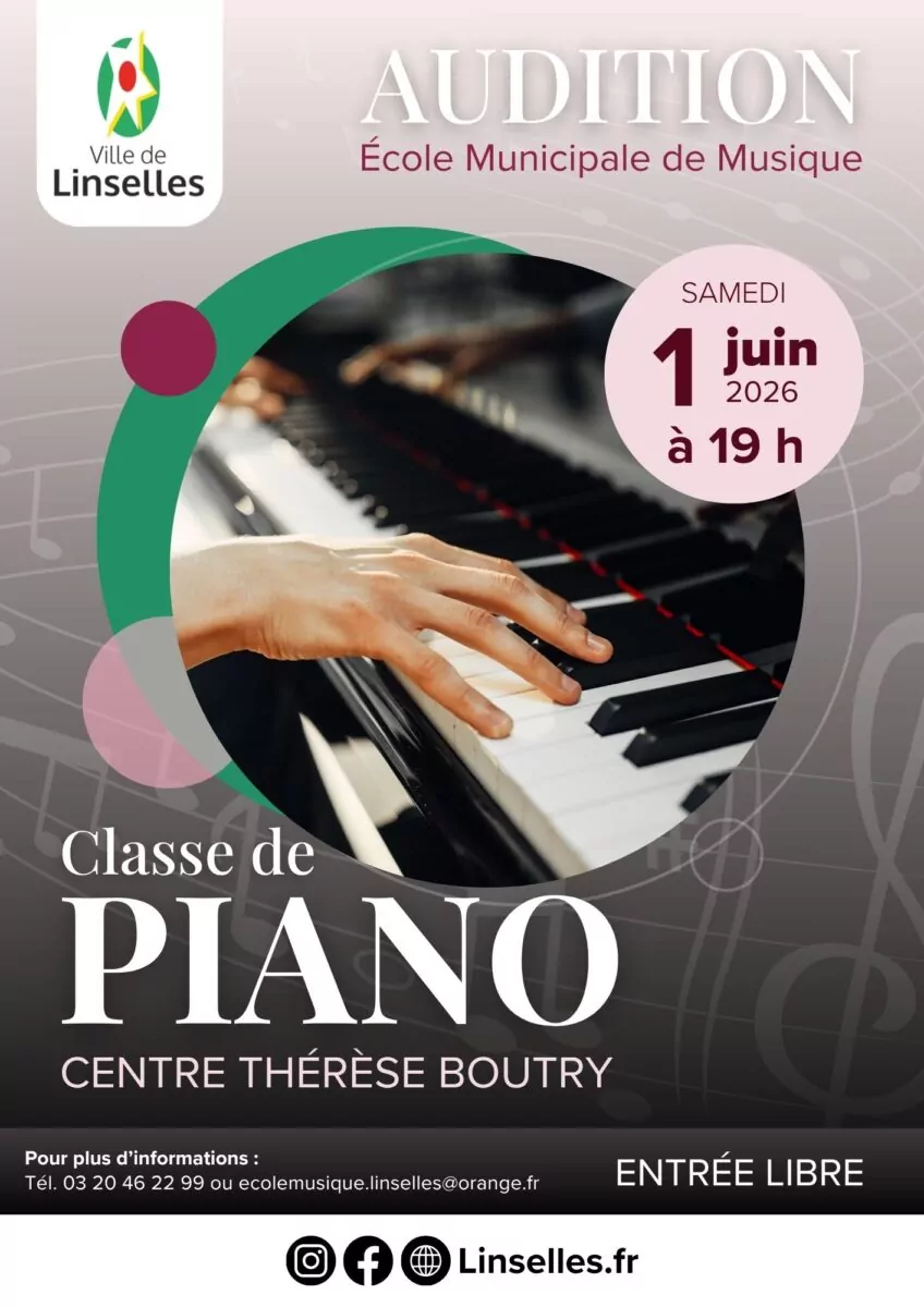 Audition de piano - 1 juin 2026