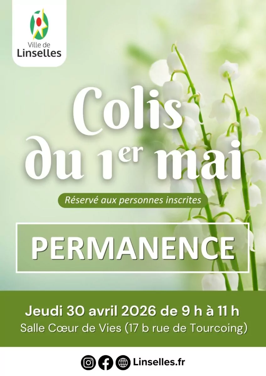 Colis du 1er mai : nouvelle permanence jeudi 30 avril 2026