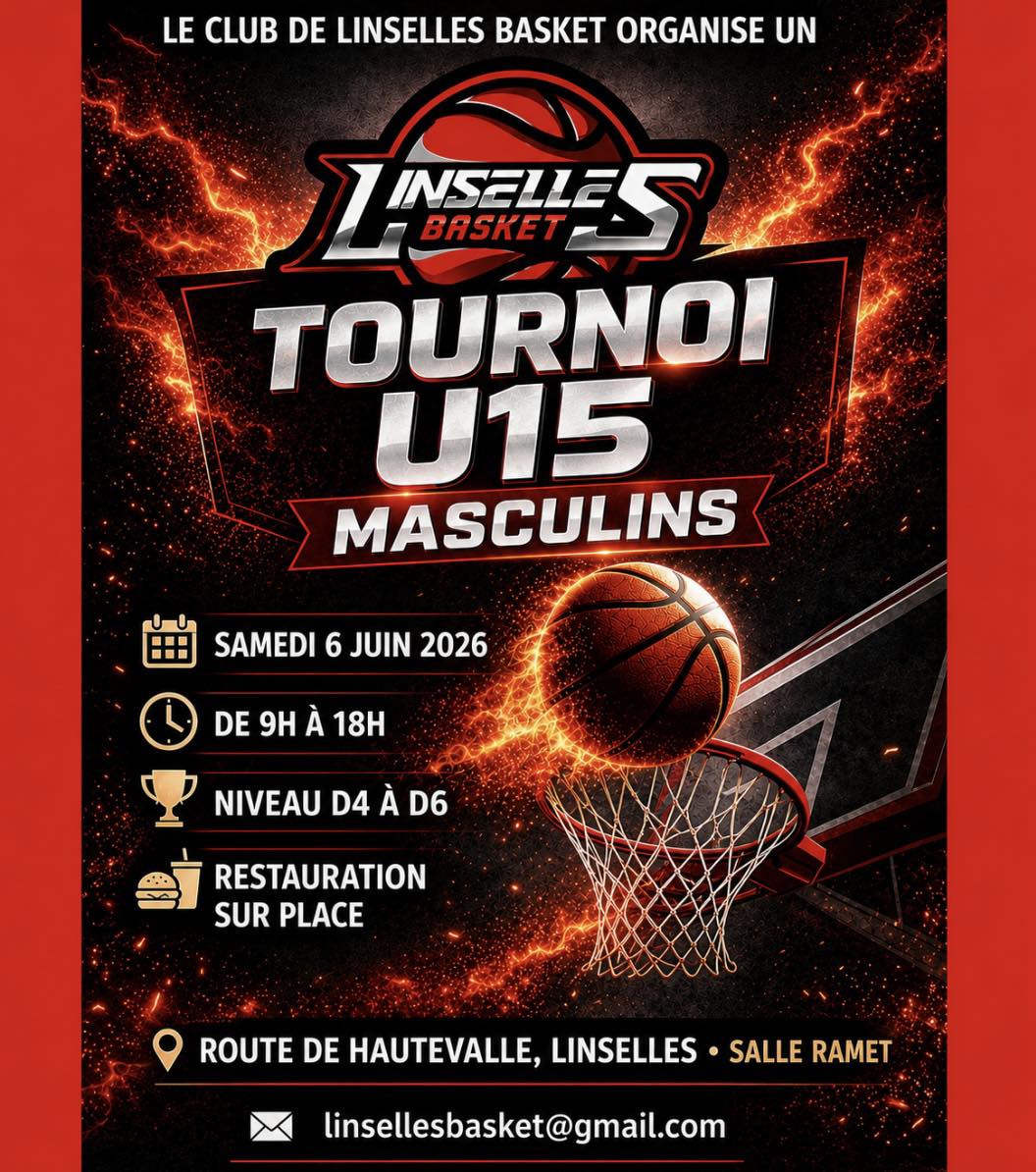 Tournoi U15 masculins - 6 juin 2026