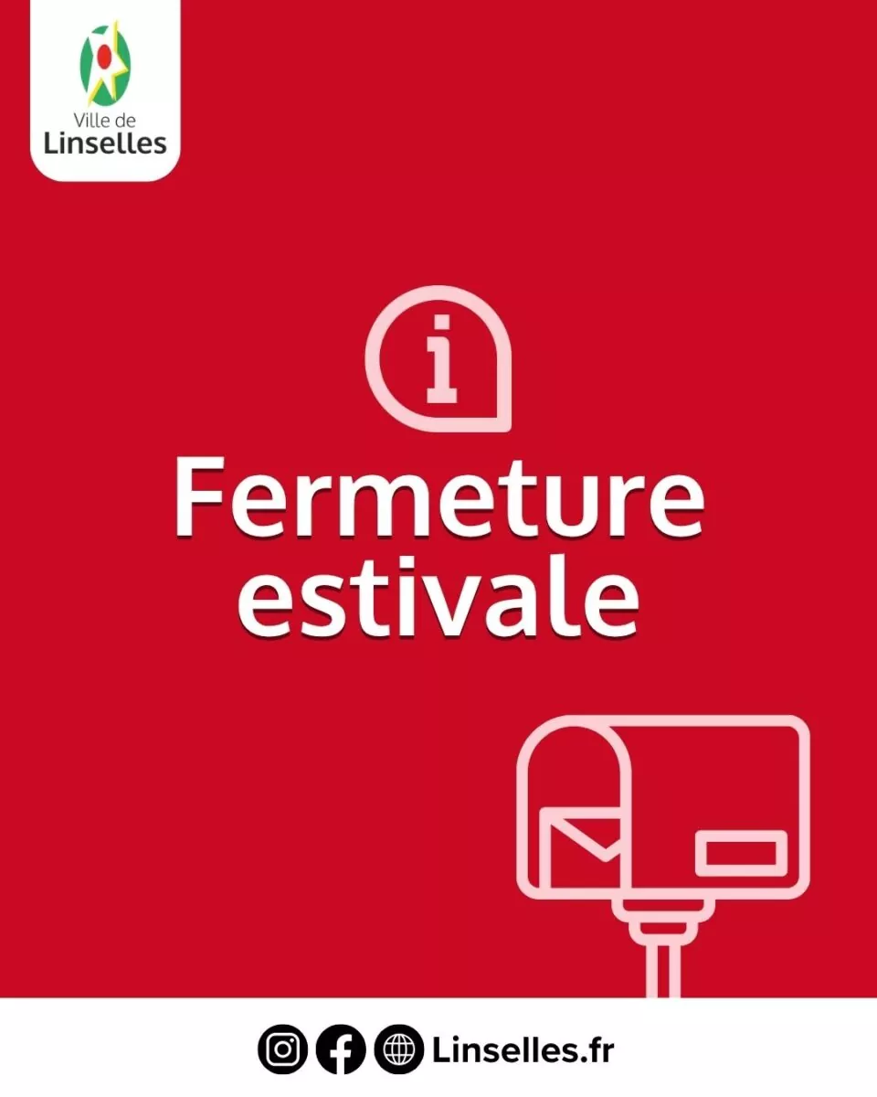 Fermeture estivale du bureau de poste
