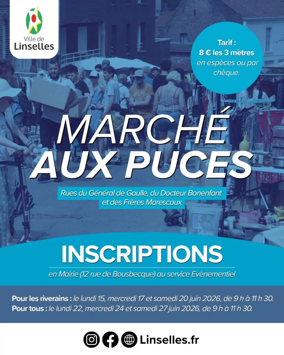 Inscription marché aux puces 2026