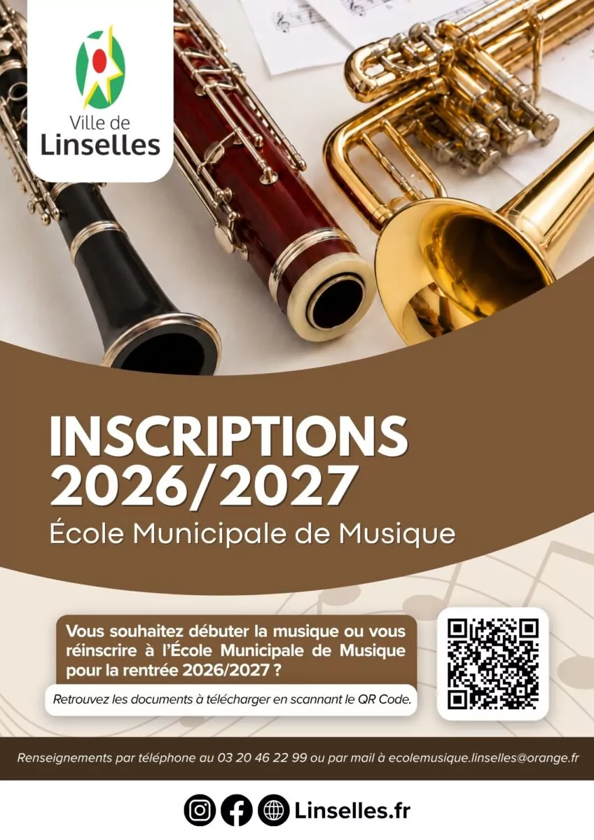 Inscriptions 2026-2027 à l’École Municipale de Musique