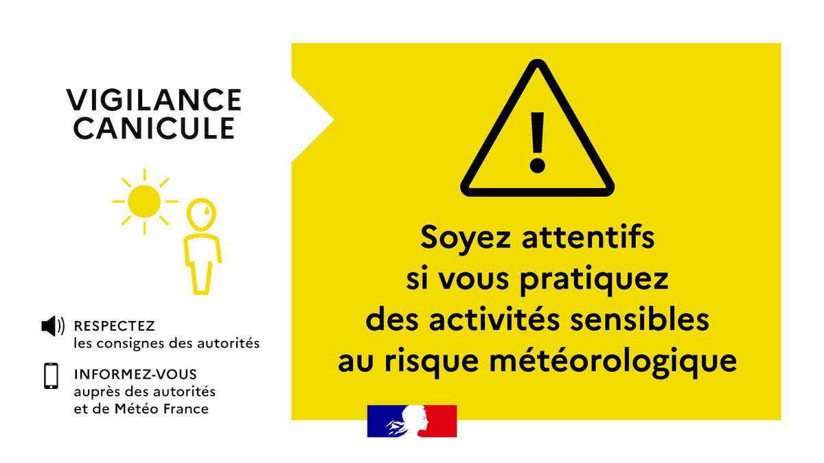 Vigilance jaune canicule