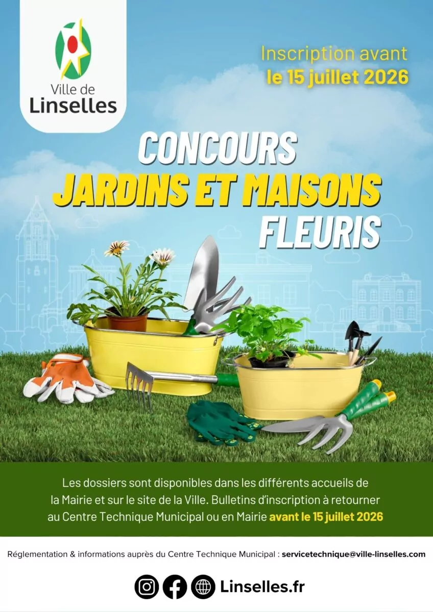 Affiche concours jardins et maisons fleuris 2026