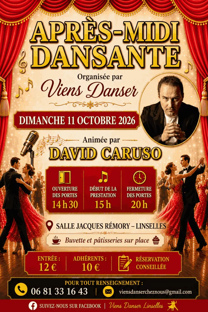 Viens Danser - Après-midi dansant - 11 octobre 2026