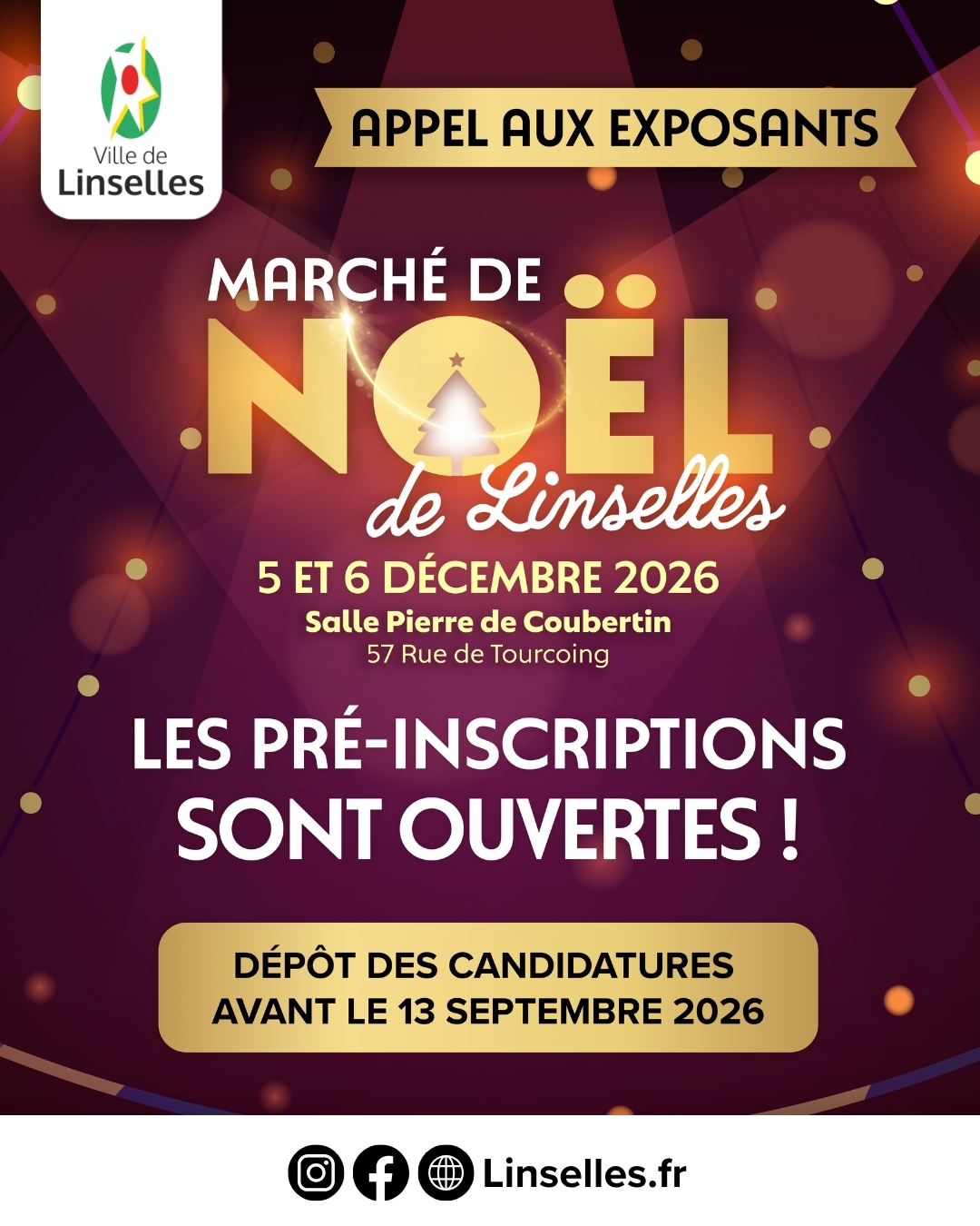 Marché de Noël 2026 : les pré-inscriptions sont ouvertes