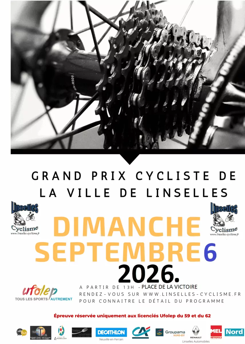 Grand Prix Cycliste Linselles 2026 - Affiche