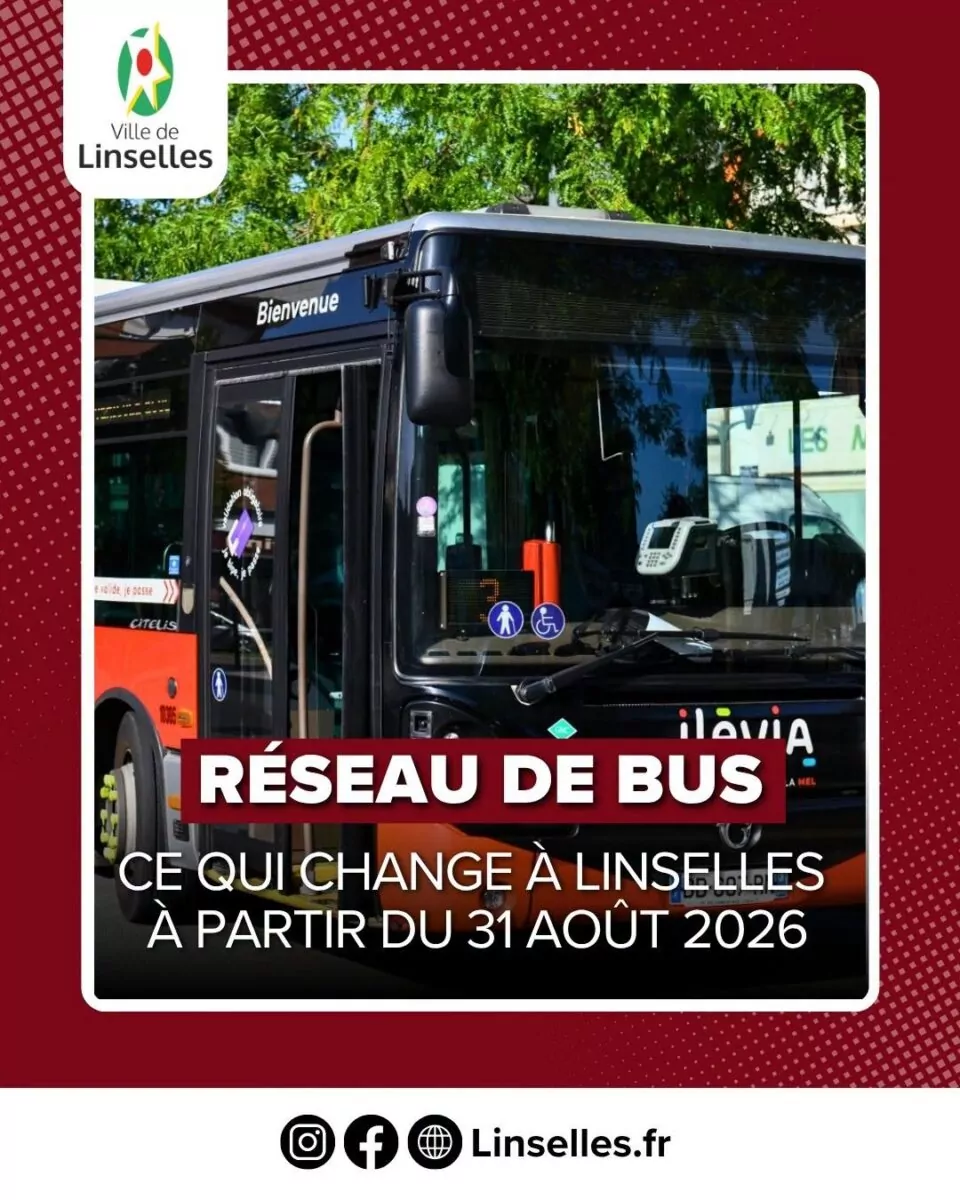 Réseau de bus : ce qui change à Linselles à partir du 31 août 2026