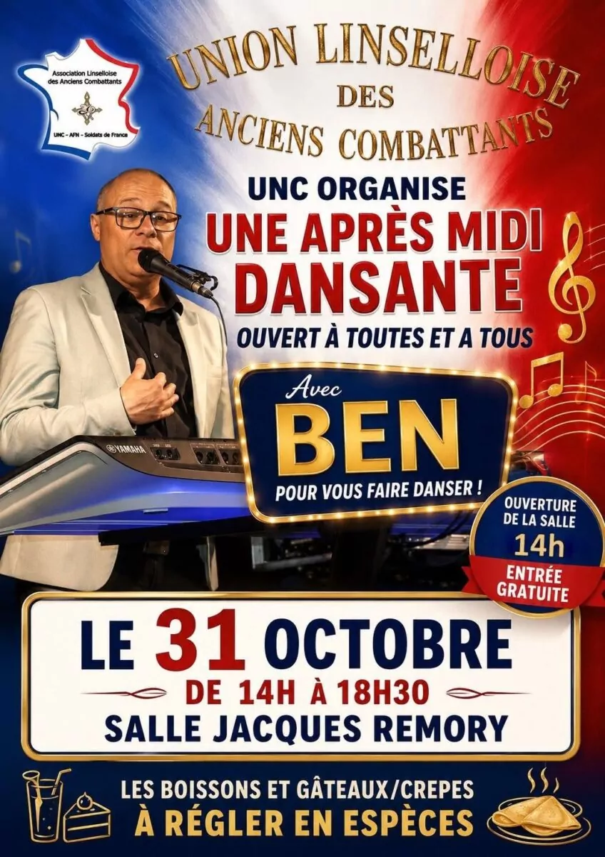 UNC Linselles - Après-midi dansant - 31 octobre 2026