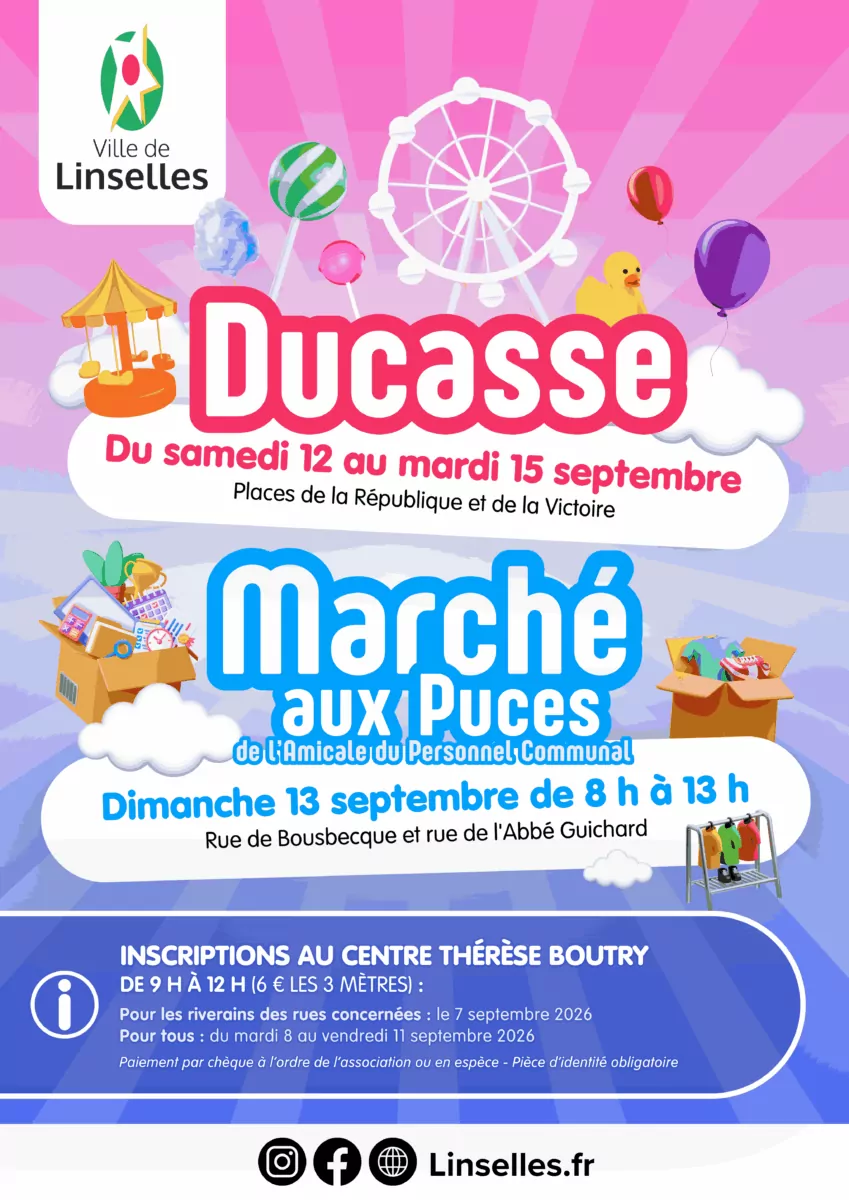 Ducasse et marché aux puces : une rentrée animée à Linselles