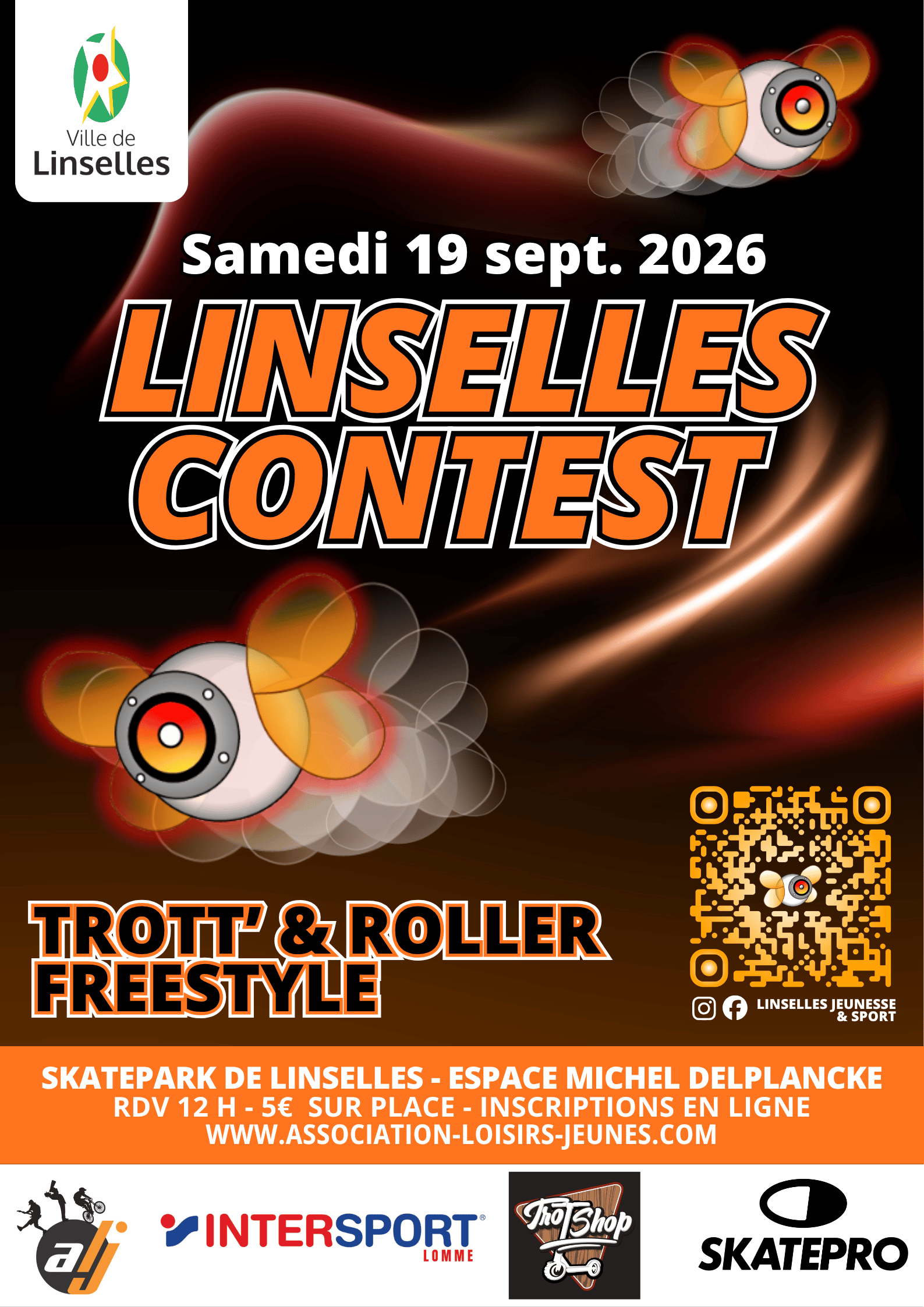 Linselles Contest : Trott' & Roller Freestyle Affiche