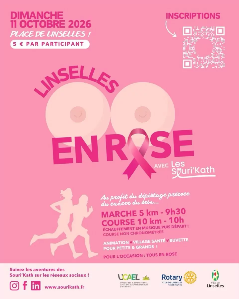 Affiche - Linselles en Rose 2026