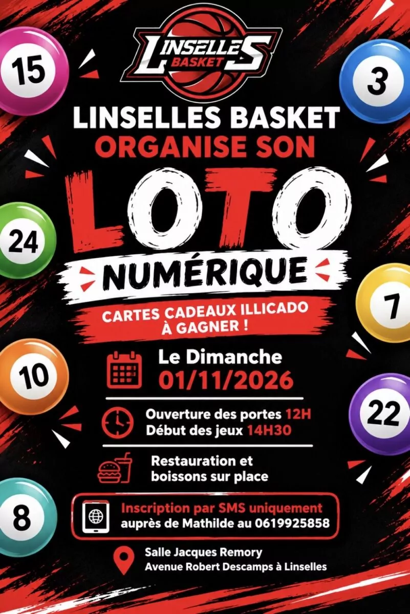 Loto numérique de Linselles Basket
