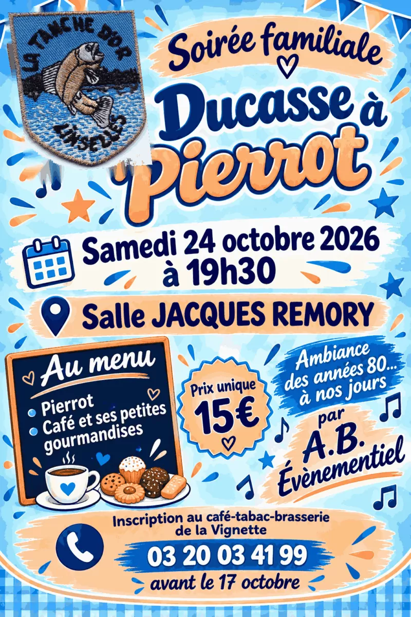 Soirée année 80 à nos jours avec La Tanche d'Or