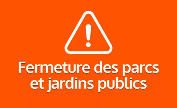 Bannière - Fermeture des parcs et jardins publics